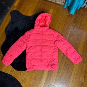 Mighty Mac Neon Hot Pink Puffer Winter Jacket Size Medium